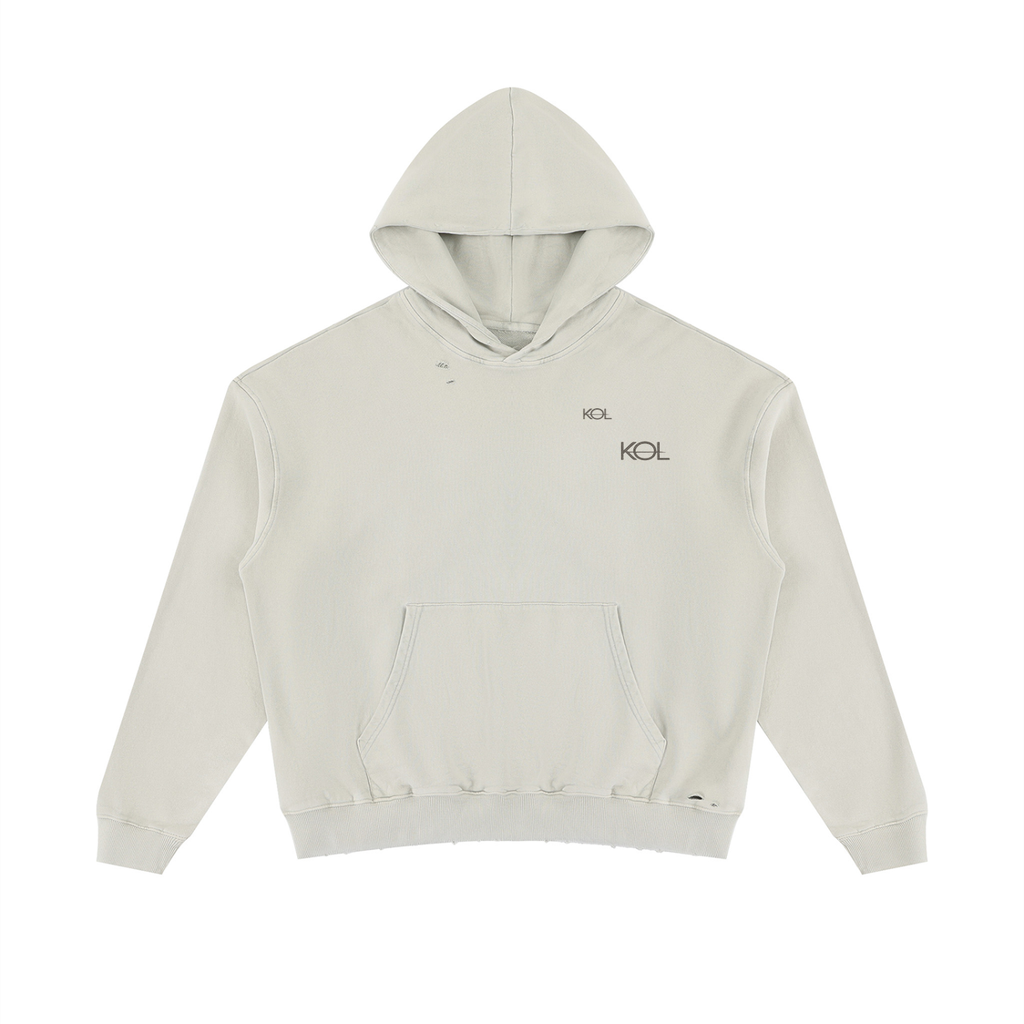 No Set Route Distressed Hoodie