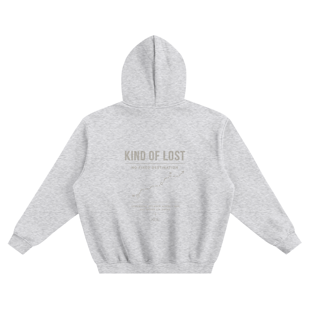 No Fixed Destination Oversized Fleeced Hoodie