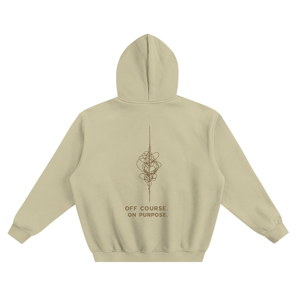 Off Course, On Purpose Oversized Fleeced Hoodie