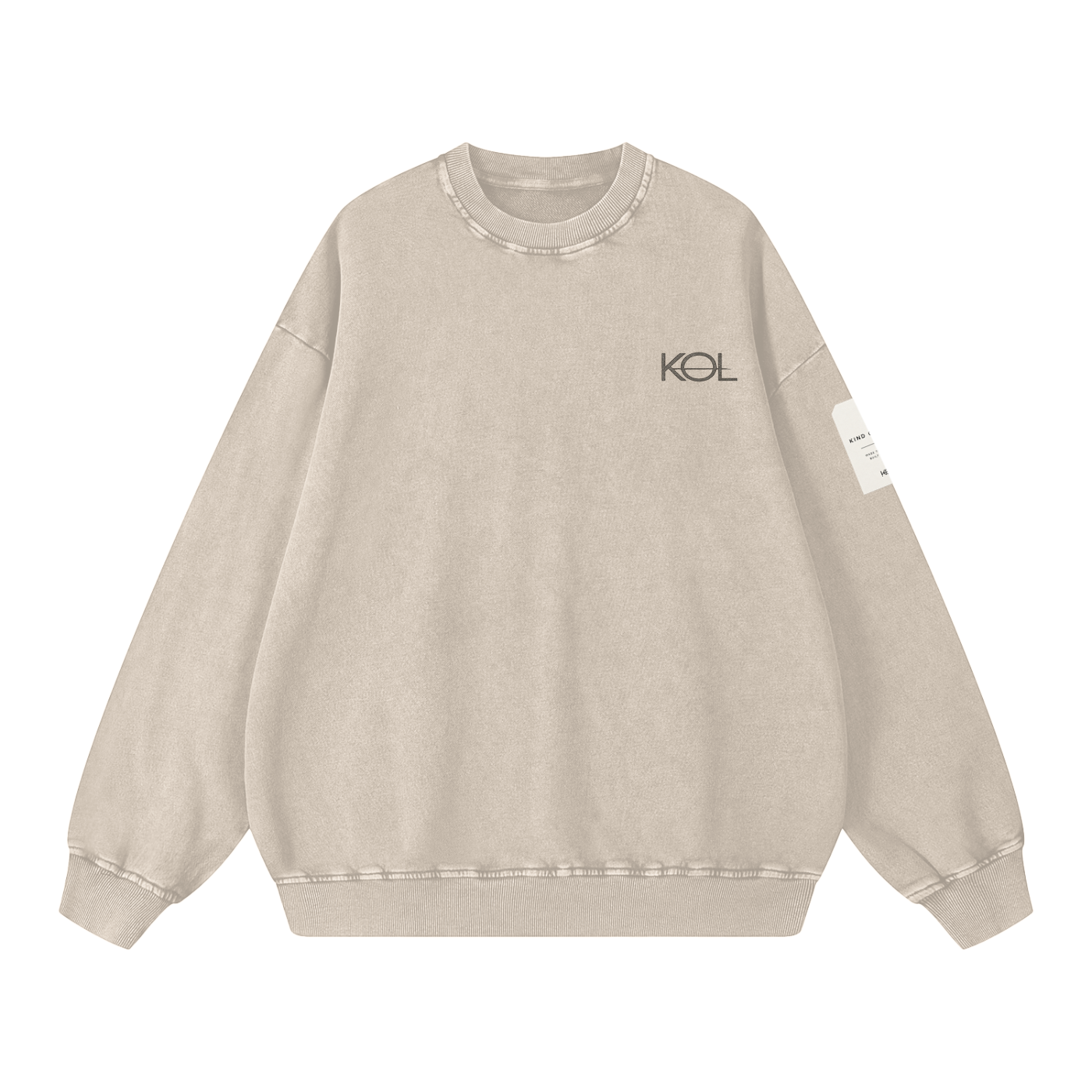 KIND OF LOST SNOW WASH OVERSIZED SWEATSHIRT