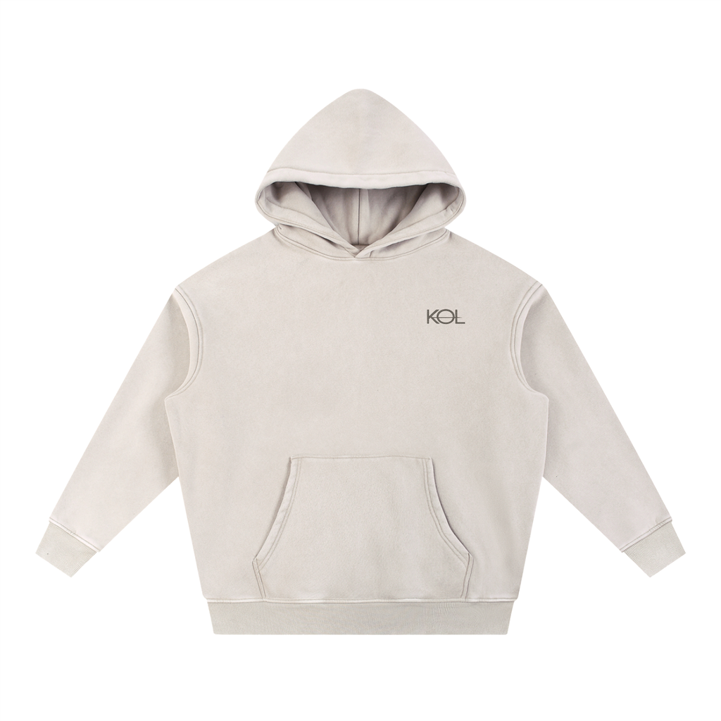 KIND OF LOST MONOGRAM SNOW WASH OVERSIZED HOODIE