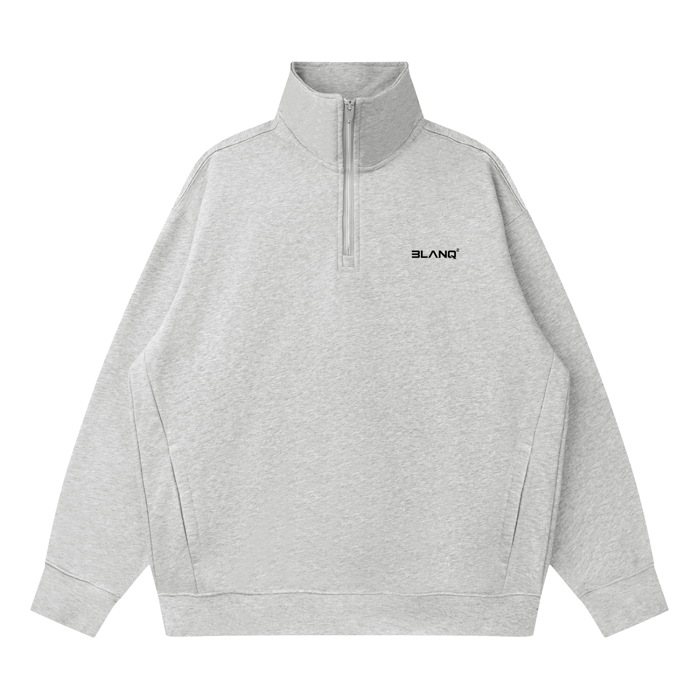 Essentials Quarter-Zip Drop Shoulder Sweatshirt