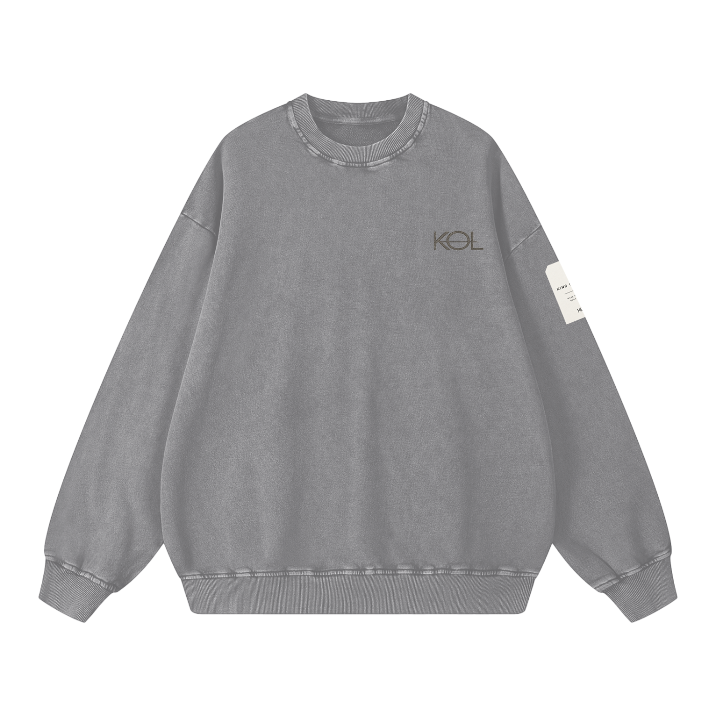 KIND OF LOST SNOW WASH OVERSIZED SWEATSHIRT