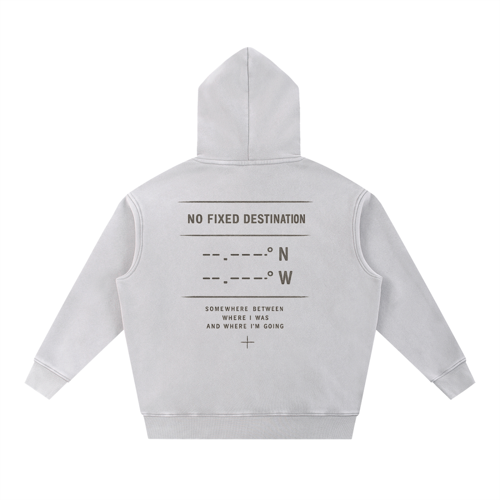 KIND OF LOST MONOGRAM SNOW WASH OVERSIZED HOODIE