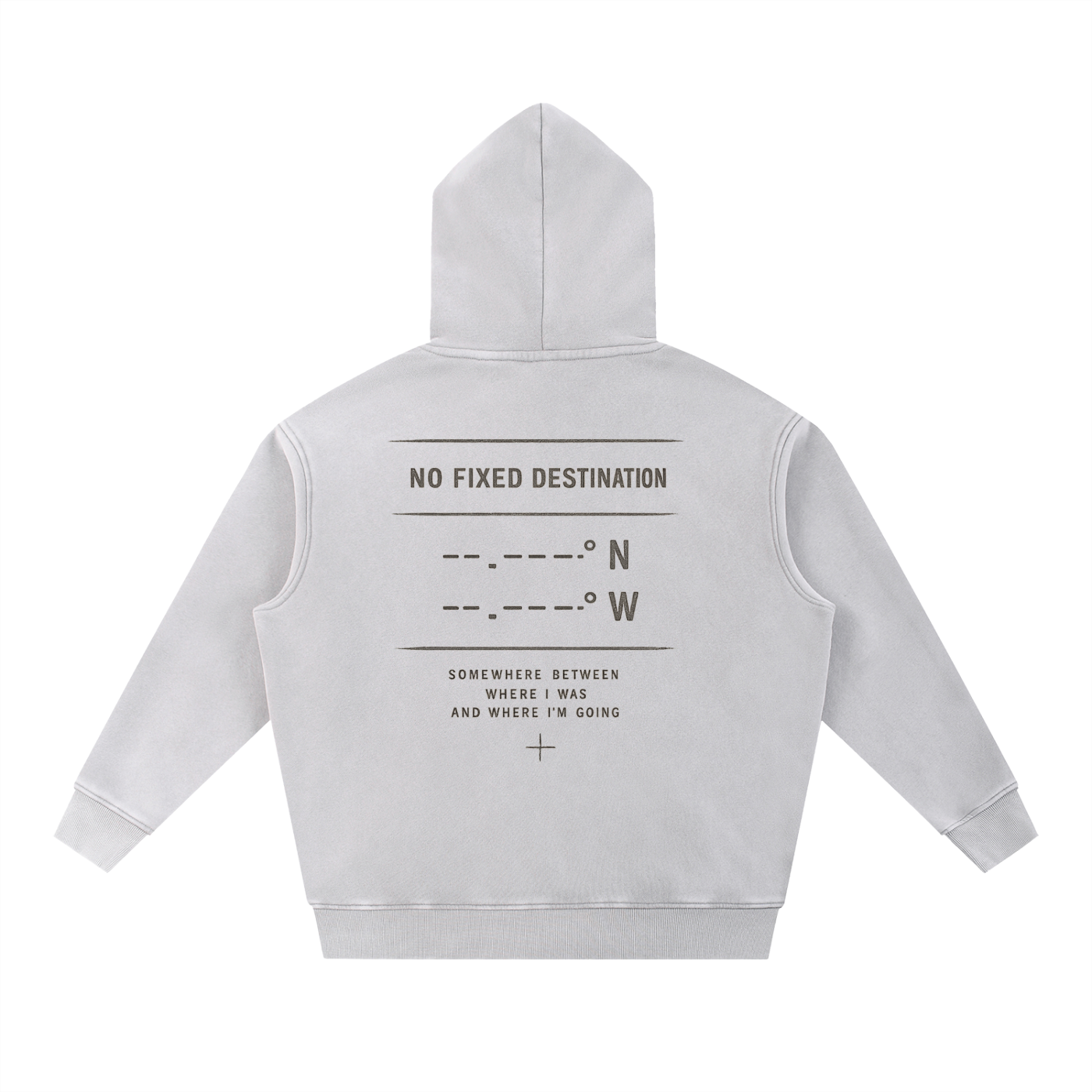 KIND OF LOST MONOGRAM SNOW WASH OVERSIZED HOODIE