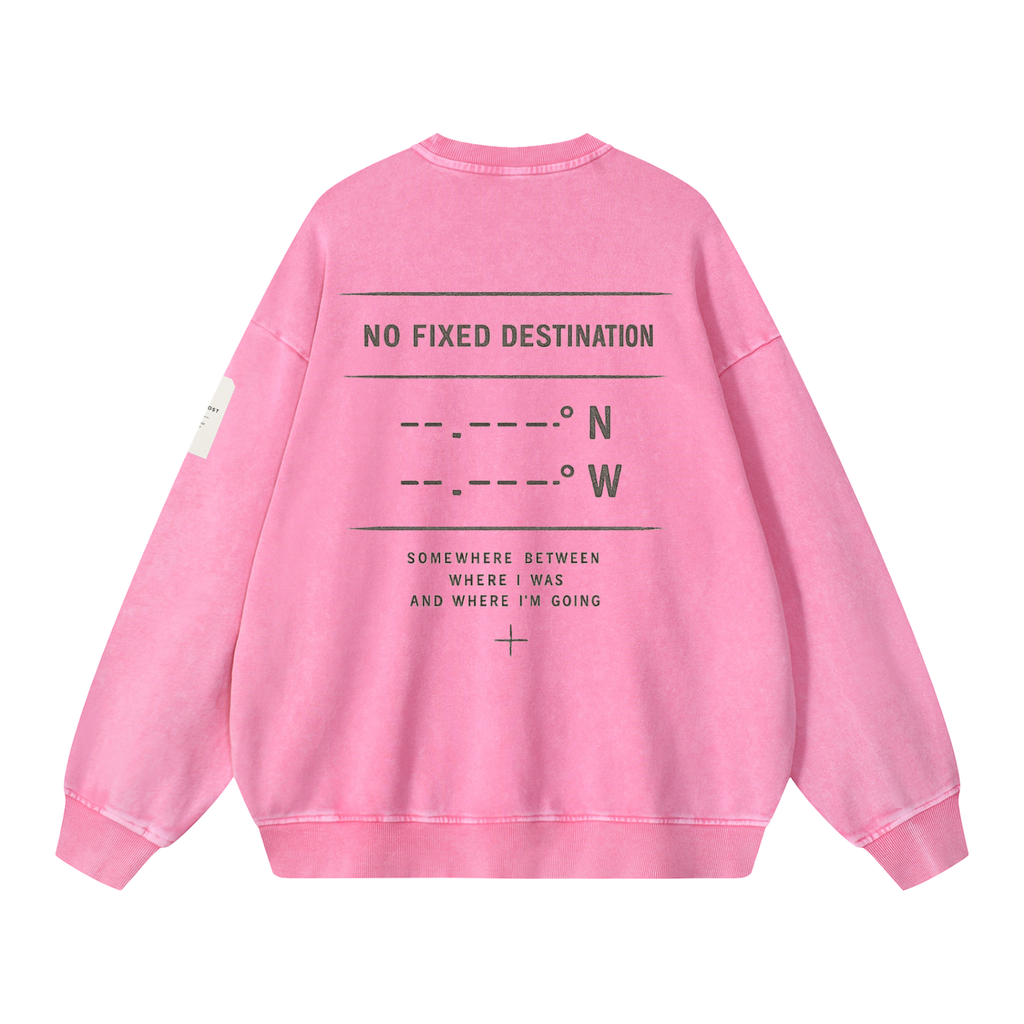 KIND OF LOST SNOW WASH OVERSIZED SWEATSHIRT
