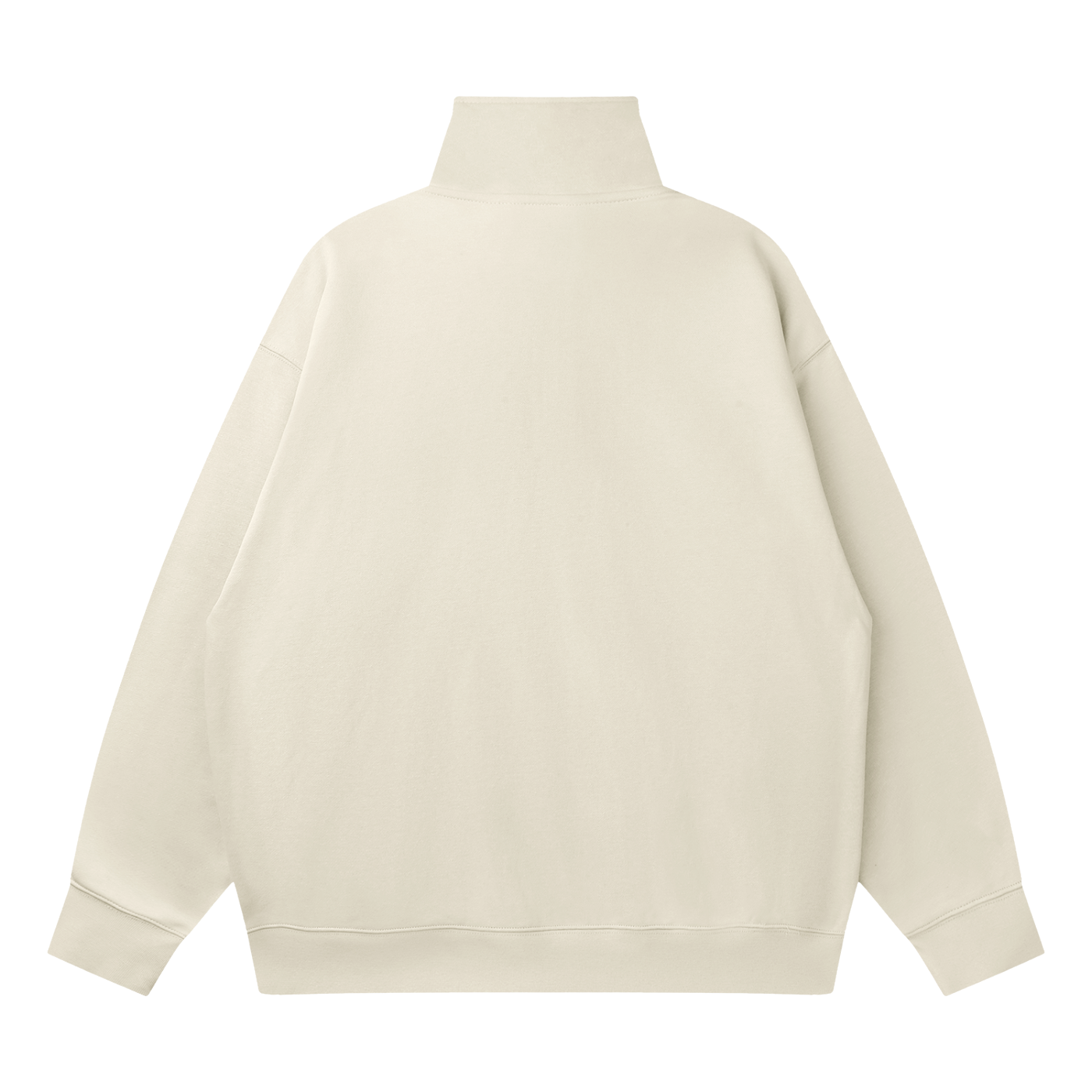 Essentials Quarter-Zip Drop Shoulder Sweatshirt