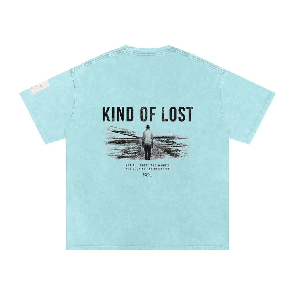 KIND OF LOST SNOW WASH OVERSIZED T-SHIRT