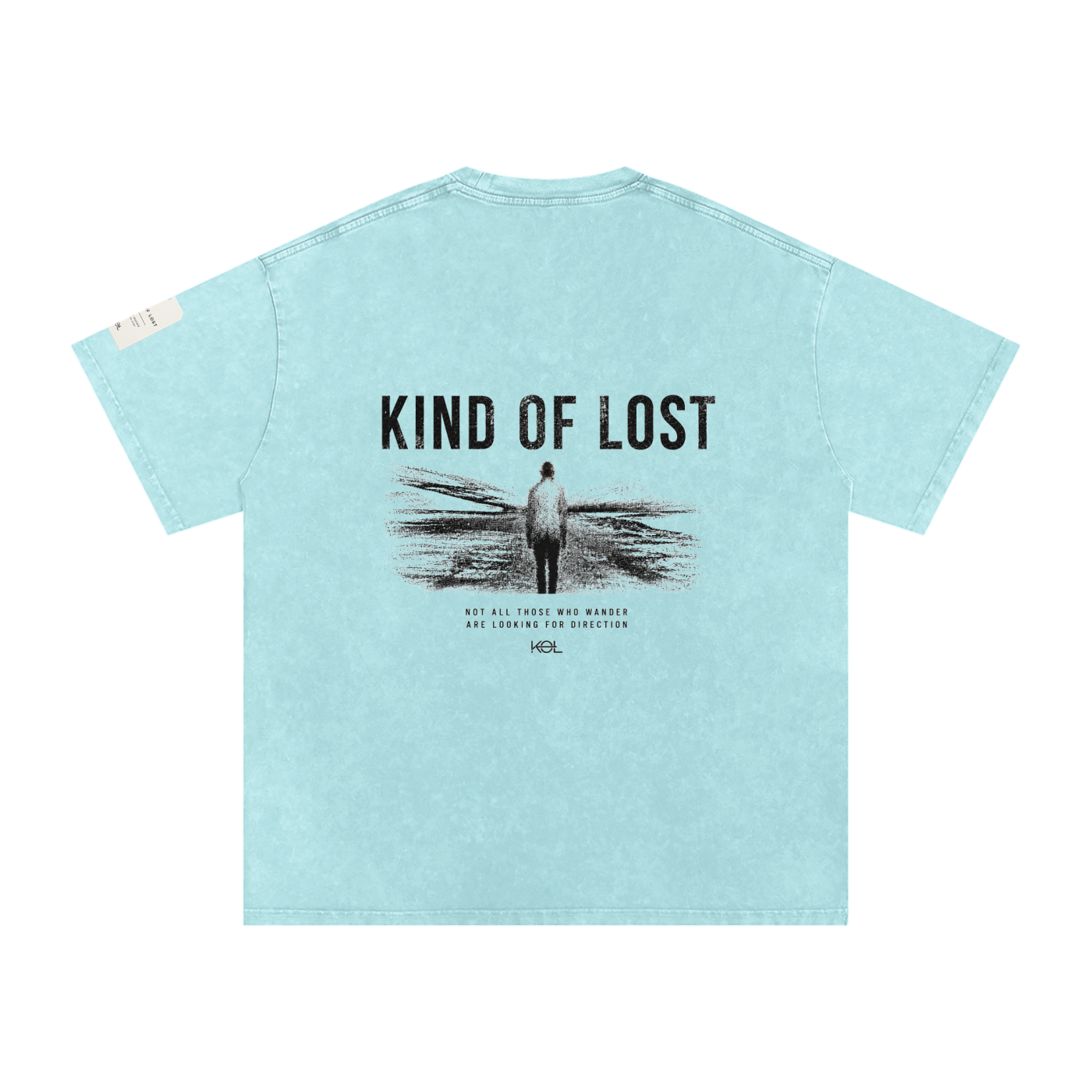 KIND OF LOST SNOW WASH OVERSIZED T-SHIRT
