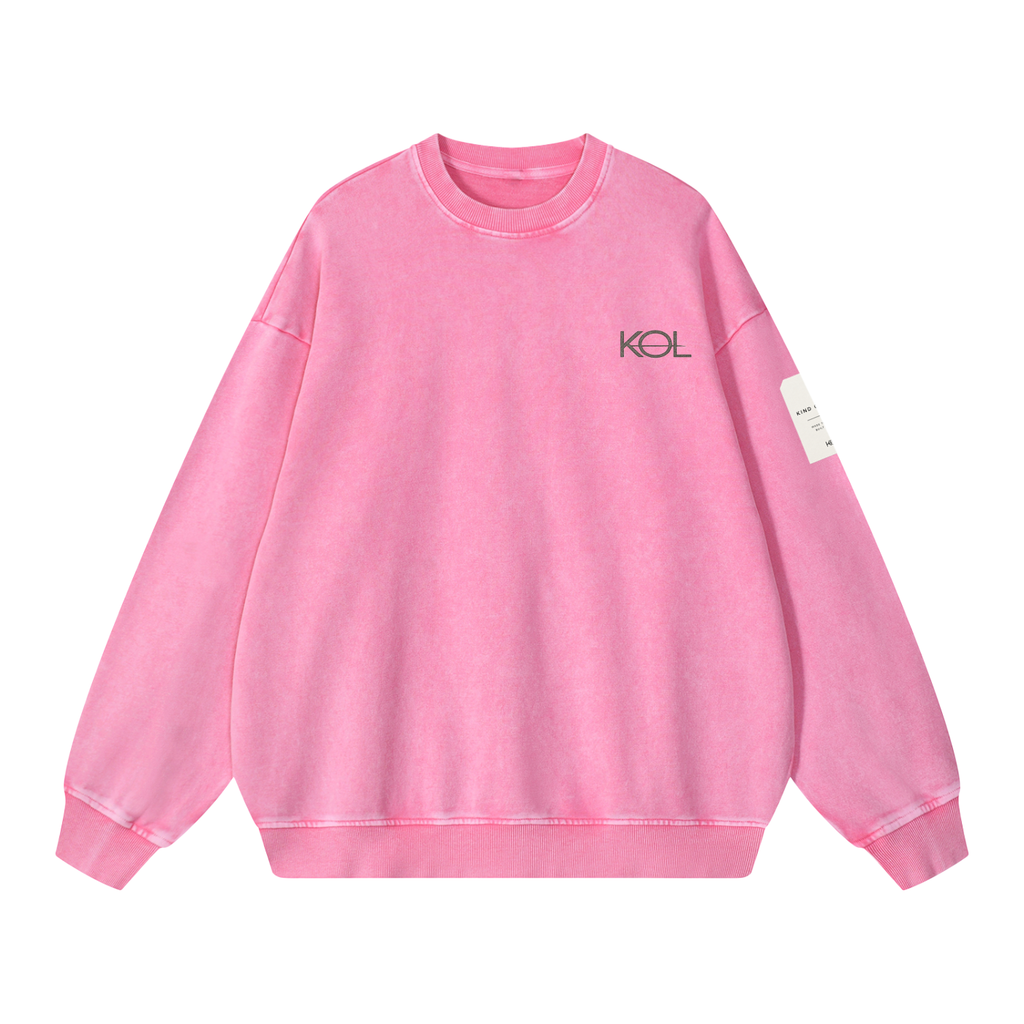 KIND OF LOST SNOW WASH OVERSIZED SWEATSHIRT