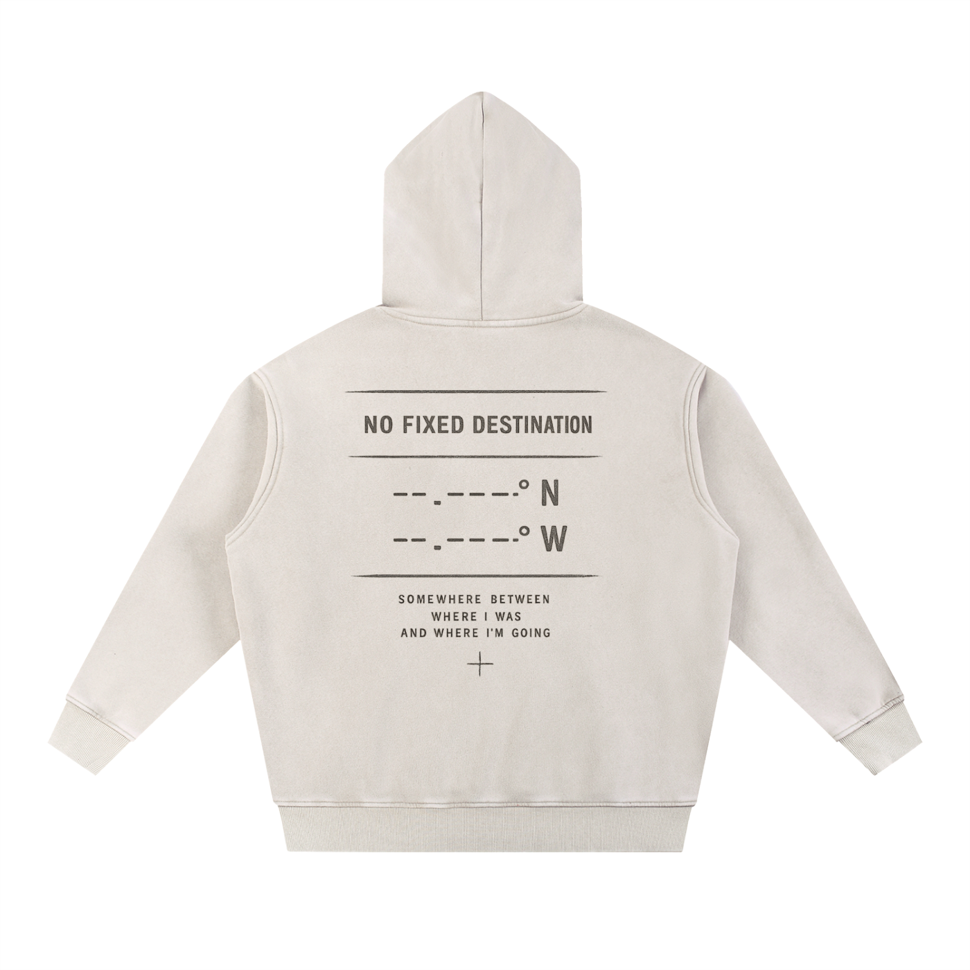 KIND OF LOST MONOGRAM SNOW WASH OVERSIZED HOODIE