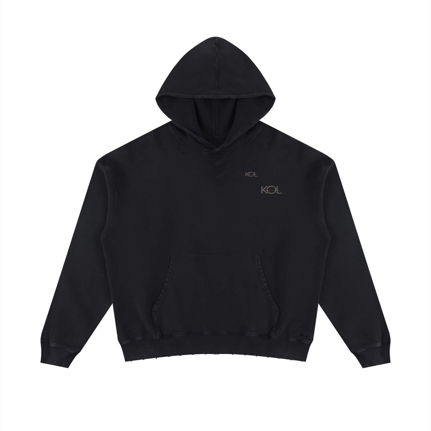 No Set Route Distressed Hoodie