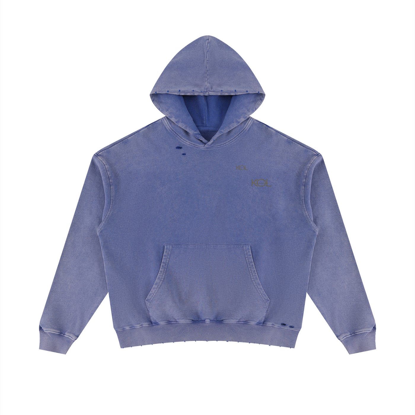 No Set Route Distressed Hoodie