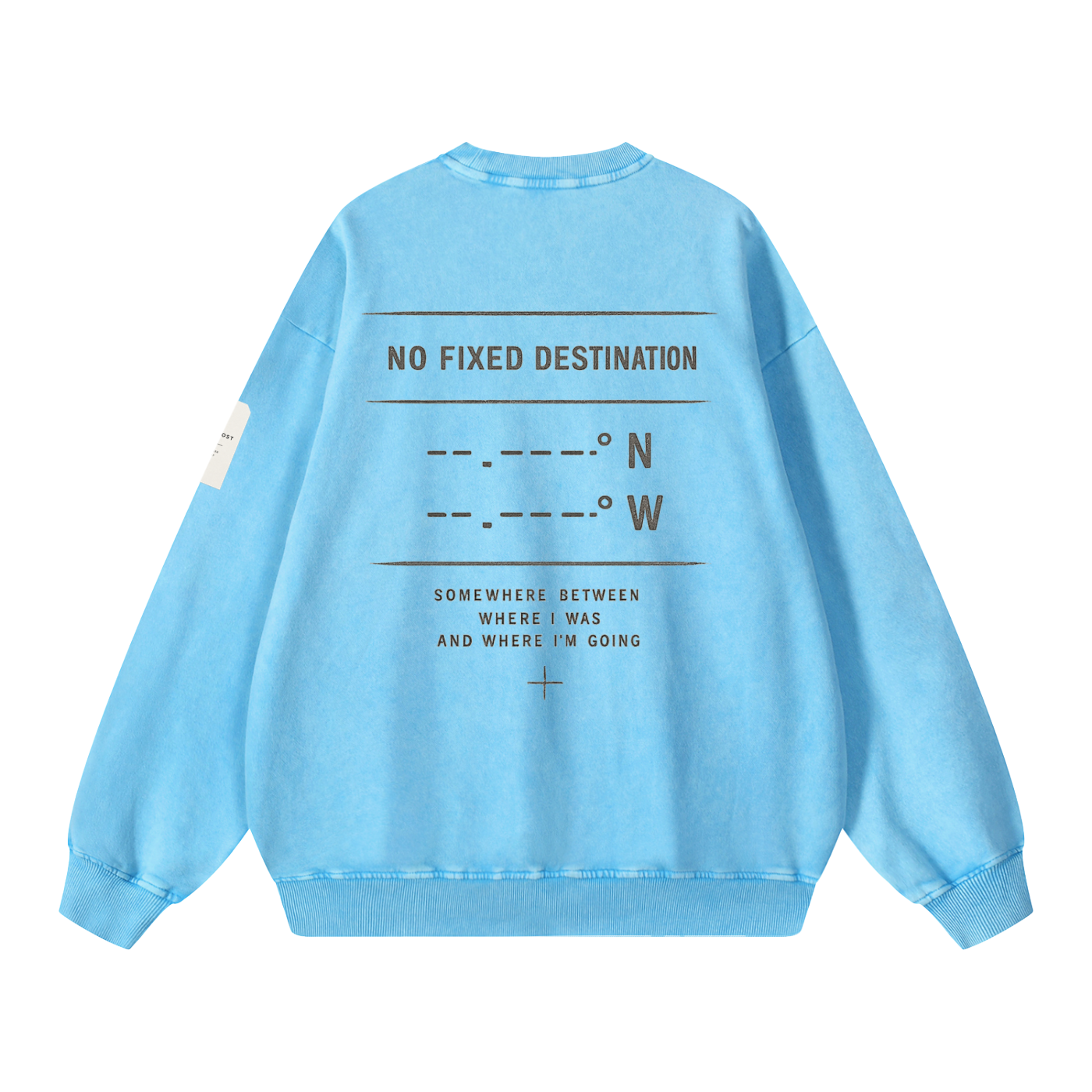 KIND OF LOST SNOW WASH OVERSIZED SWEATSHIRT