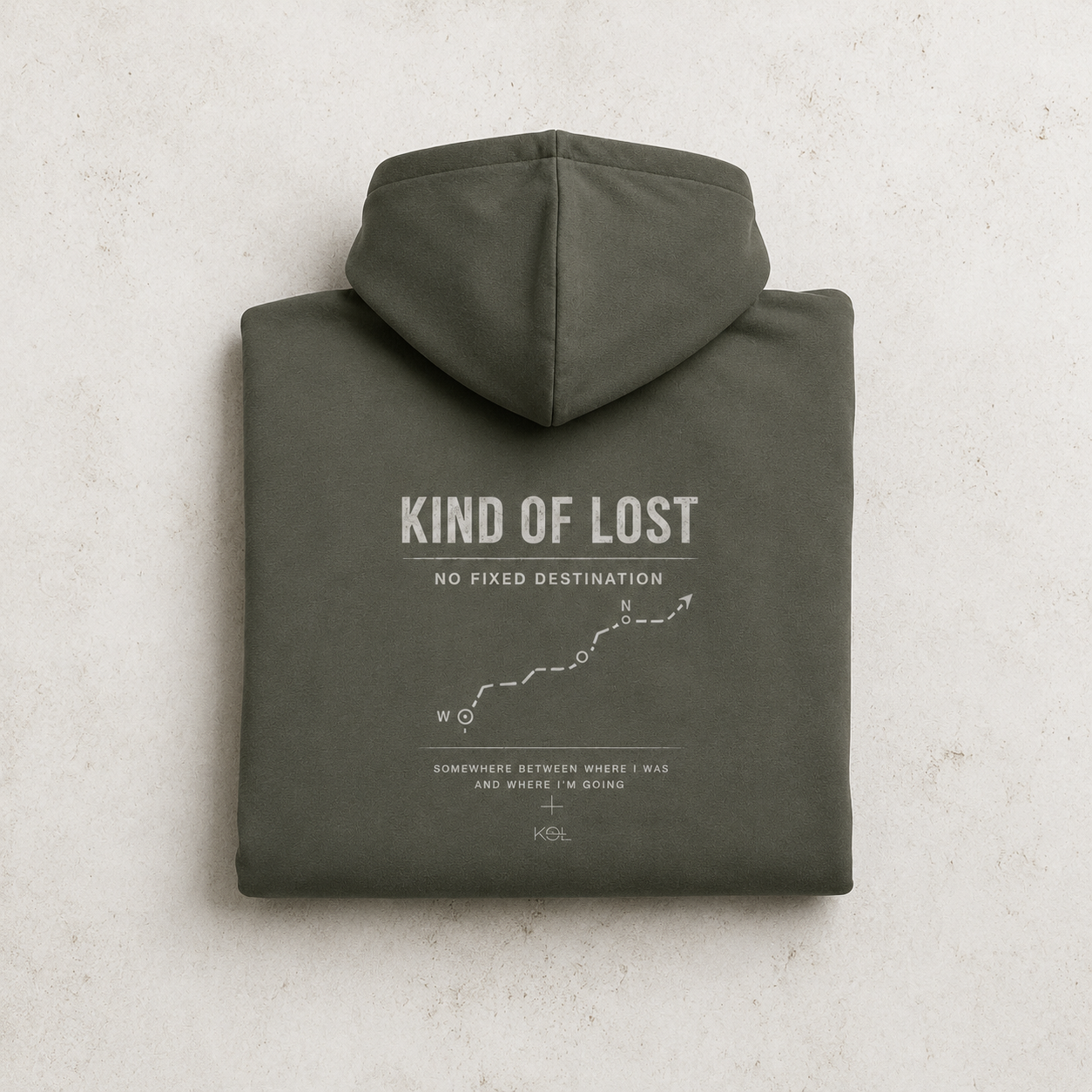 No Fixed Destination Oversized Fleeced Hoodie