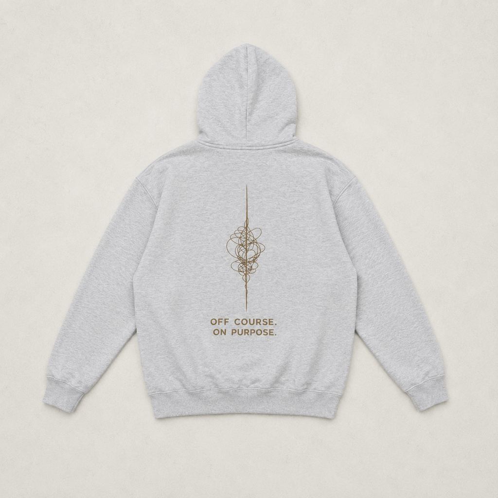 Off Course, On Purpose Oversized Fleeced Hoodie