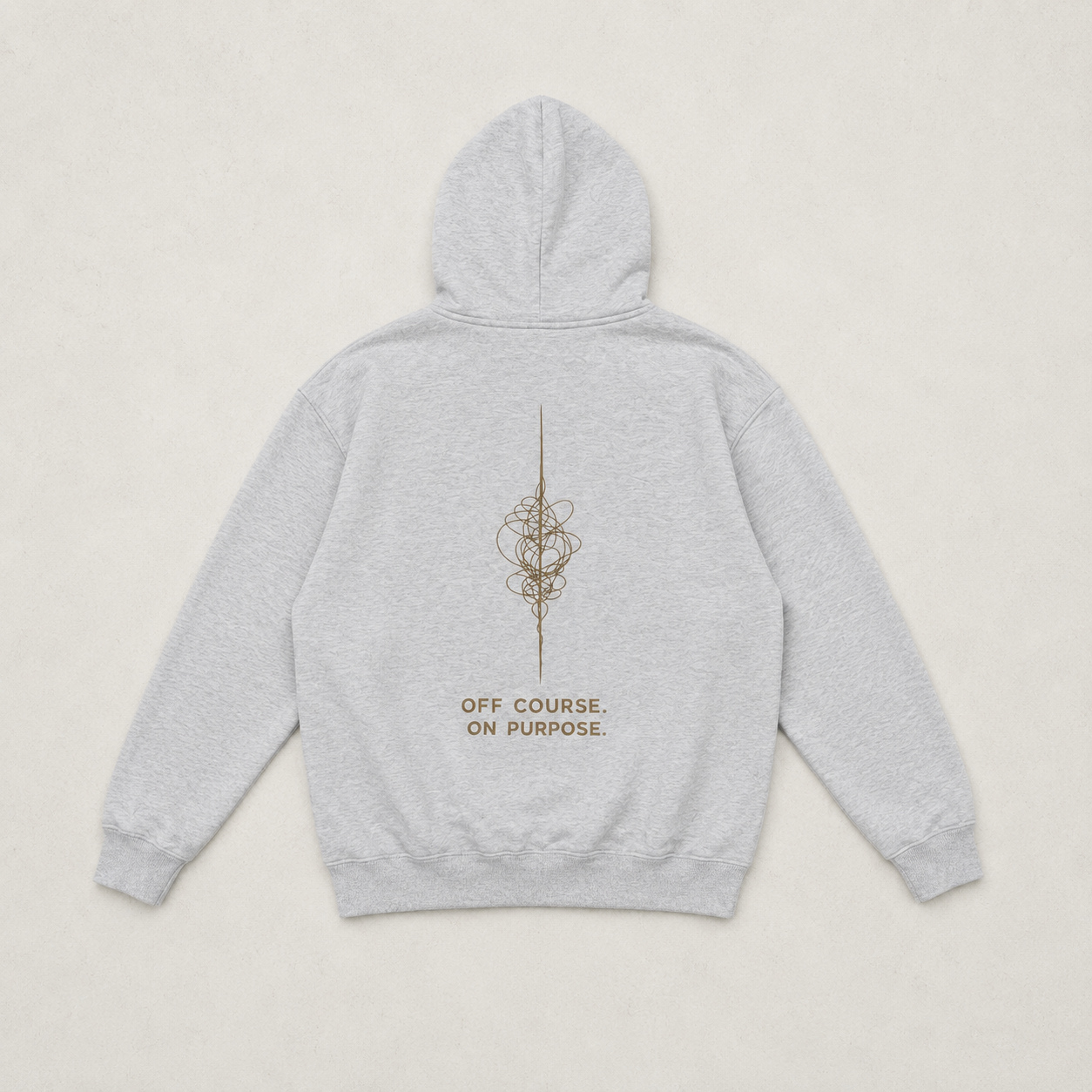 Off Course, On Purpose Oversized Fleeced Hoodie
