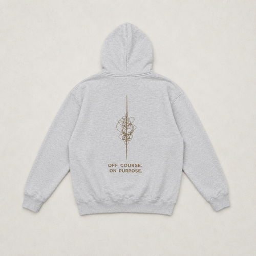 Off Course, On Purpose Oversized Fleeced Hoodie