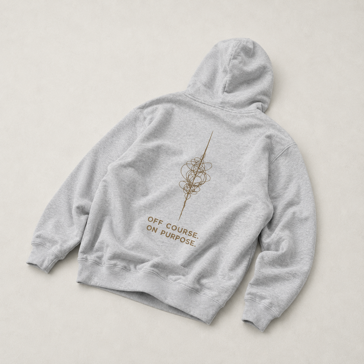 Off Course, On Purpose Oversized Fleeced Hoodie