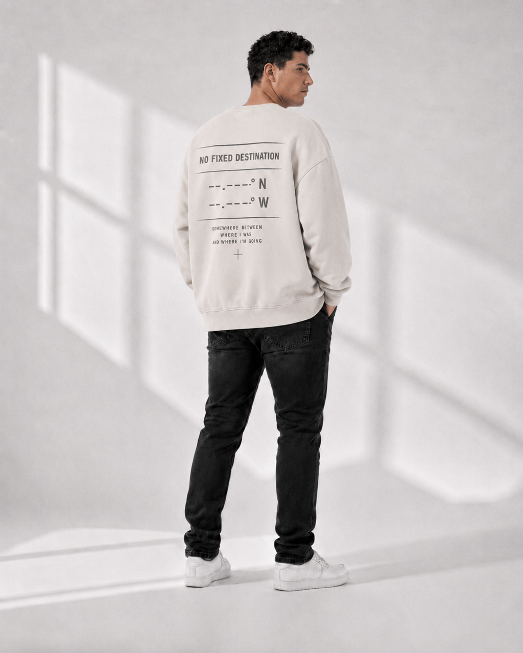 BLANQ² Kind Of Lost snow-wash oversized sweatshirt in Sky Blue, 360GSM cotton