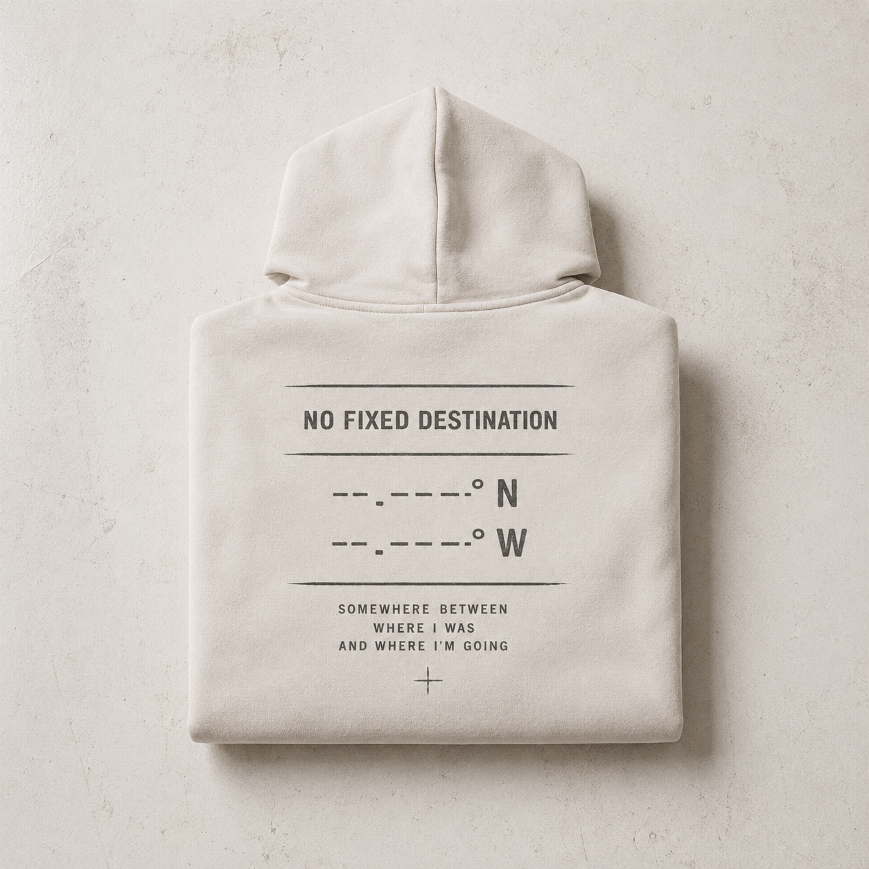 KIND OF LOST MONOGRAM SNOW WASH OVERSIZED HOODIE