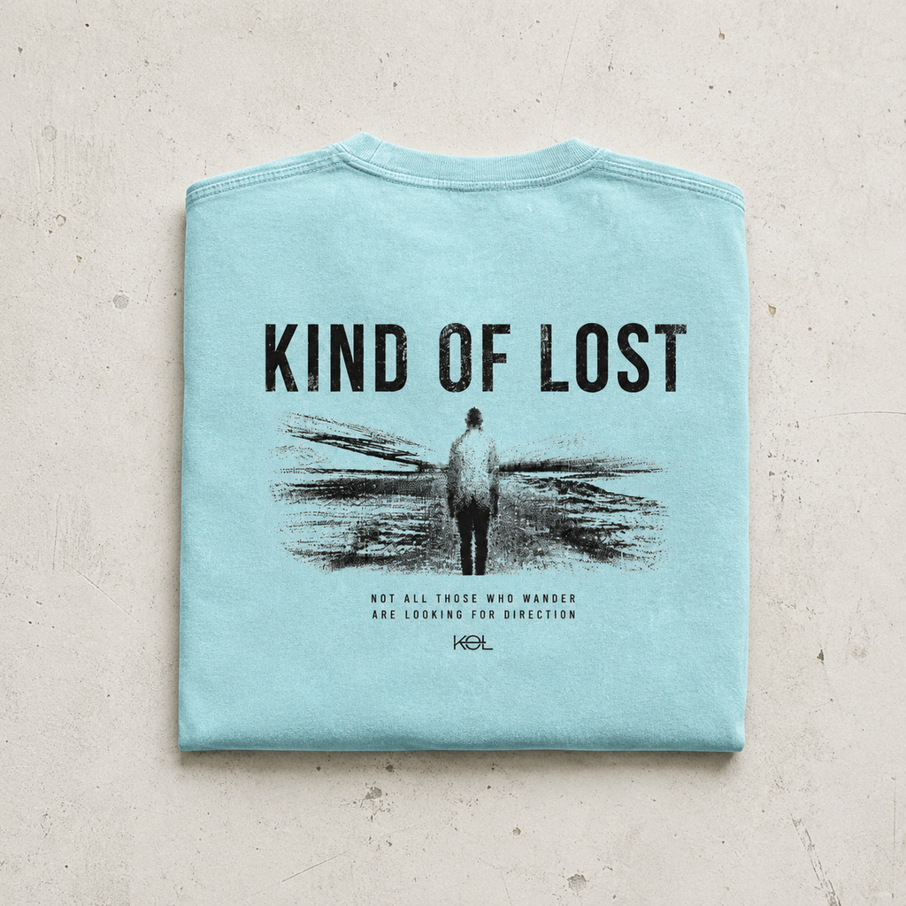 KIND OF LOST SNOW WASH OVERSIZED T-SHIRT