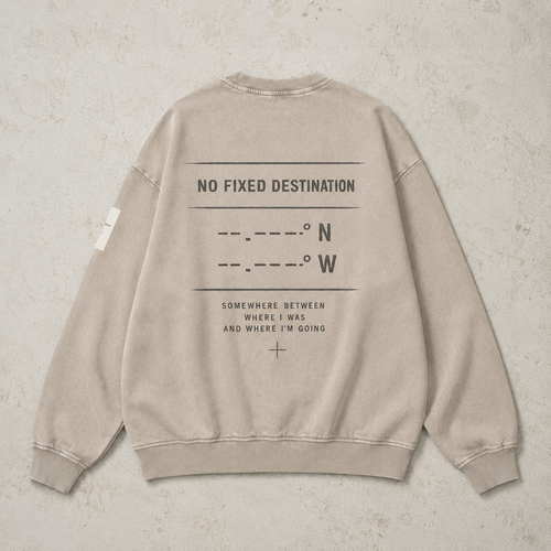 KIND OF LOST SNOW WASH OVERSIZED SWEATSHIRT