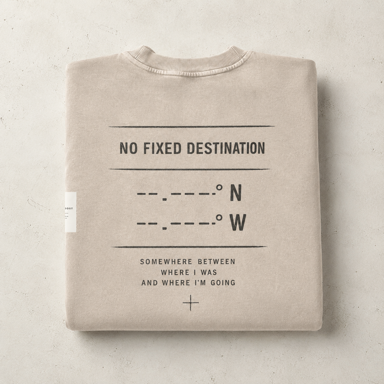 KIND OF LOST SNOW WASH OVERSIZED SWEATSHIRT
