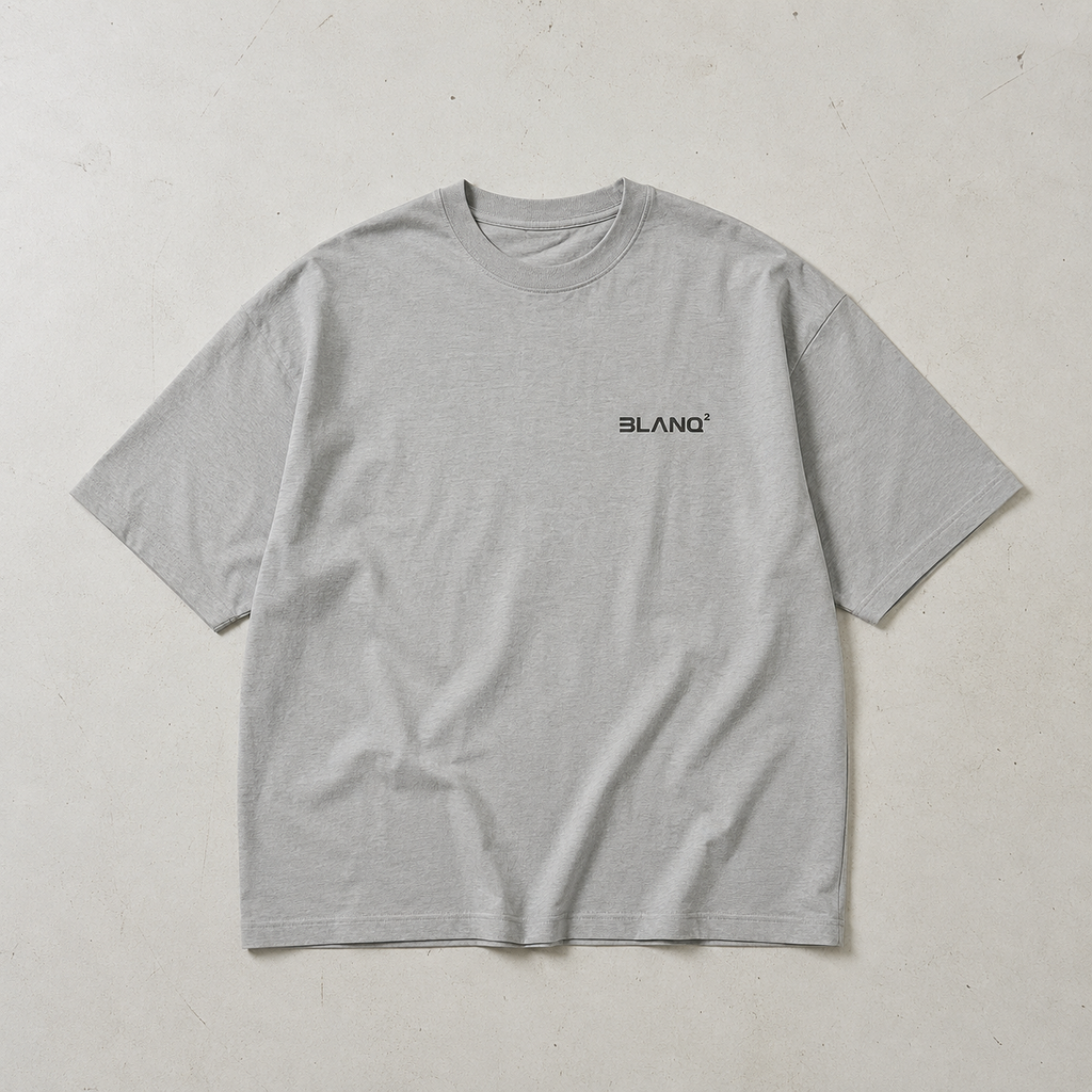GREY BASICS OVERSIZED HEAVYWEIGHT T-SHIRT