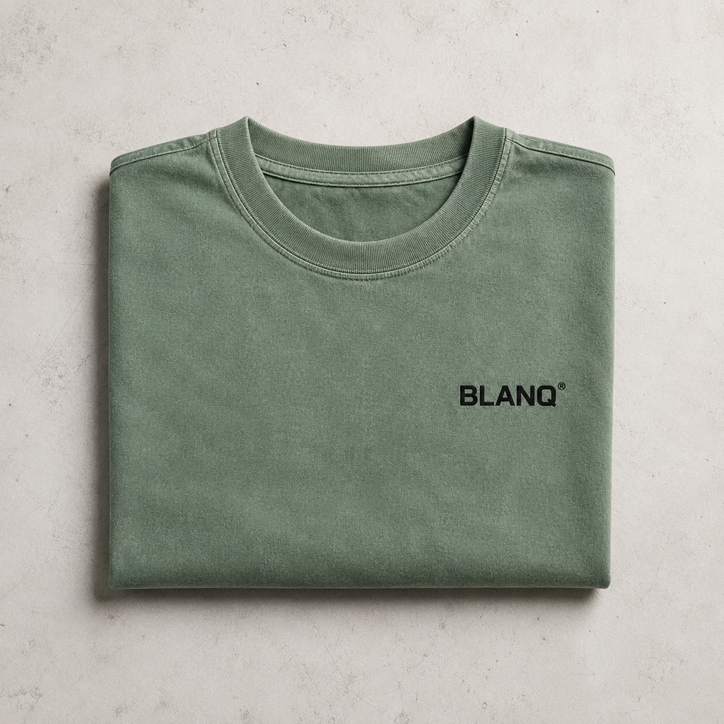 WASHED GREEN BASICS OVERSIZED HEAVYWEIGHT T-SHIRT