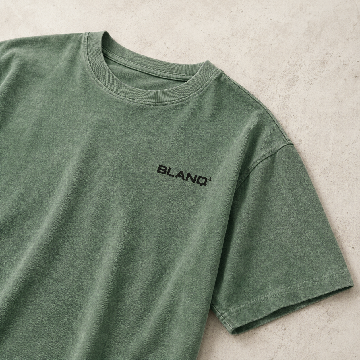 WASHED GREEN BASICS OVERSIZED HEAVYWEIGHT T-SHIRT