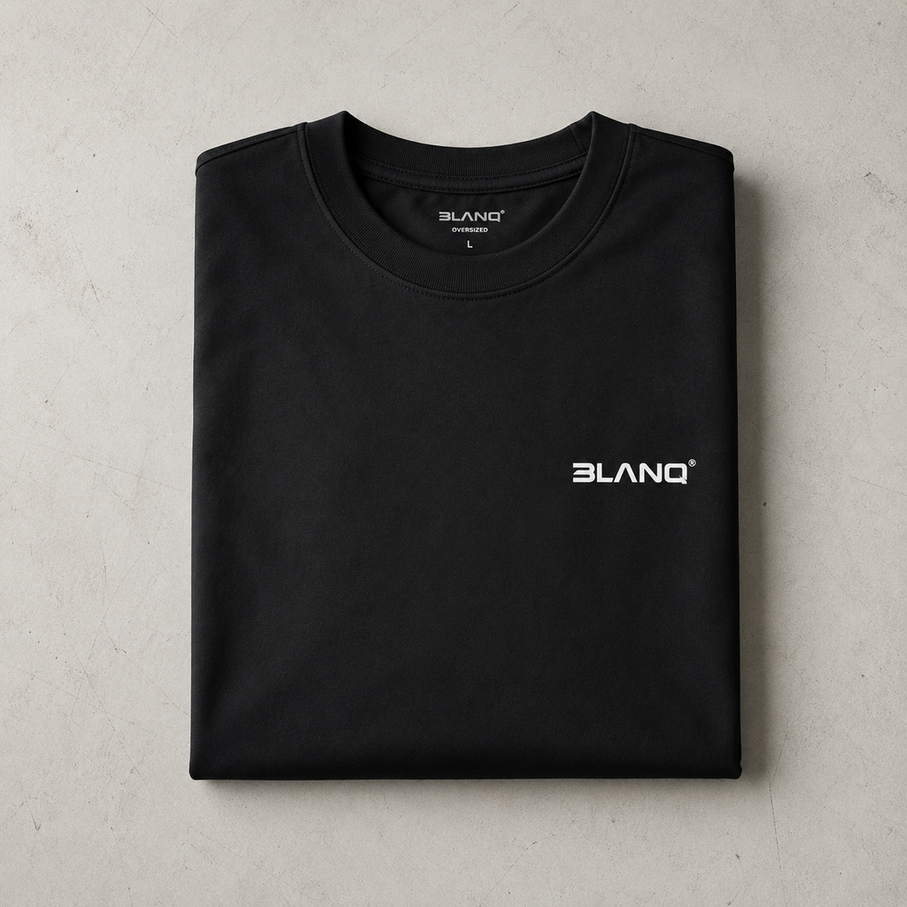 BLACK BASICS OVERSIZED HEAVYWEIGHT T-SHIRT