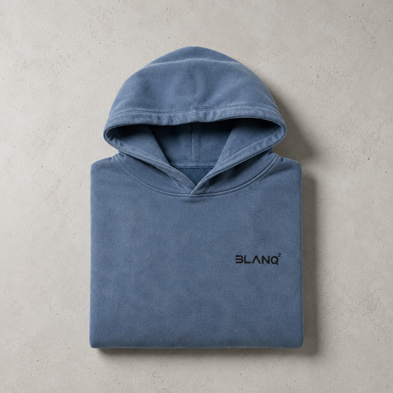WASHED BLUE BASICS OVERSIZED HEAVYWEIGHT HOODIE