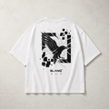 CROW WHITE OVERSIZED HEAVYWEIGHT T-SHIRT