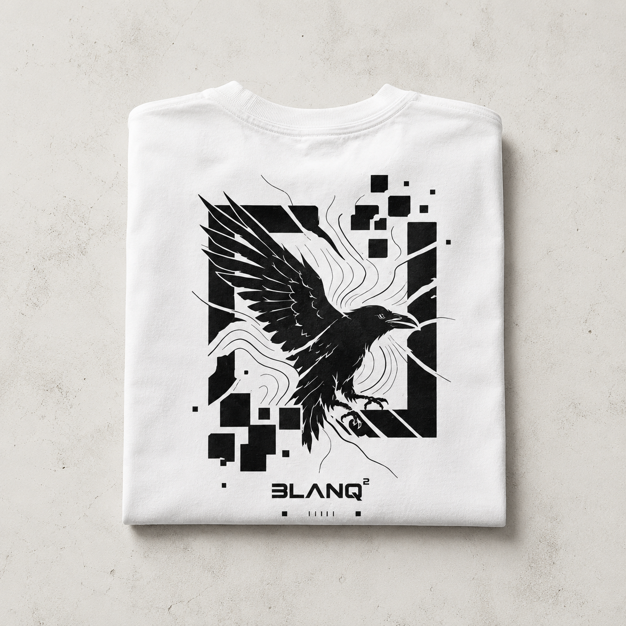 CROW WHITE OVERSIZED HEAVYWEIGHT T-SHIRT