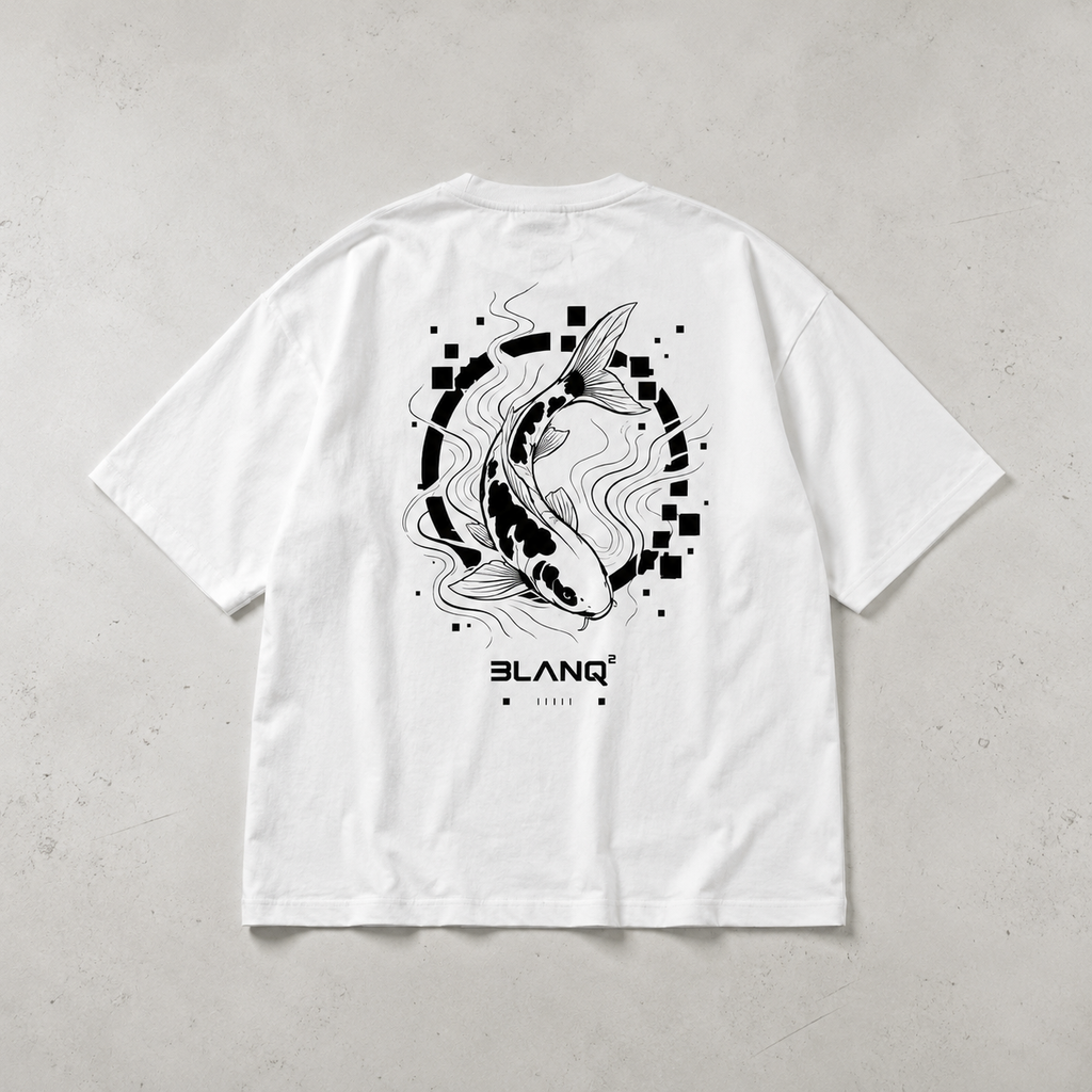 KOI WHITE OVERSIZED HEAVYWEIGHT T-SHIRT