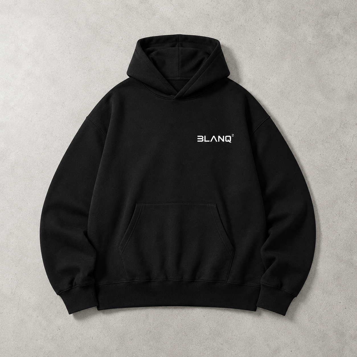 BLACK BASICS OVERSIZED HEAVYWEIGHT HOODIE