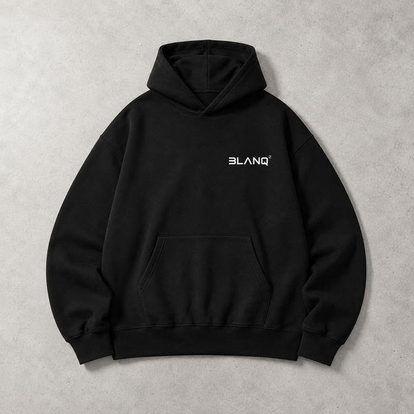 BLACK BASICS OVERSIZED HEAVYWEIGHT HOODIE