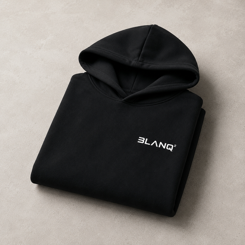 BLACK BASICS OVERSIZED HEAVYWEIGHT HOODIE