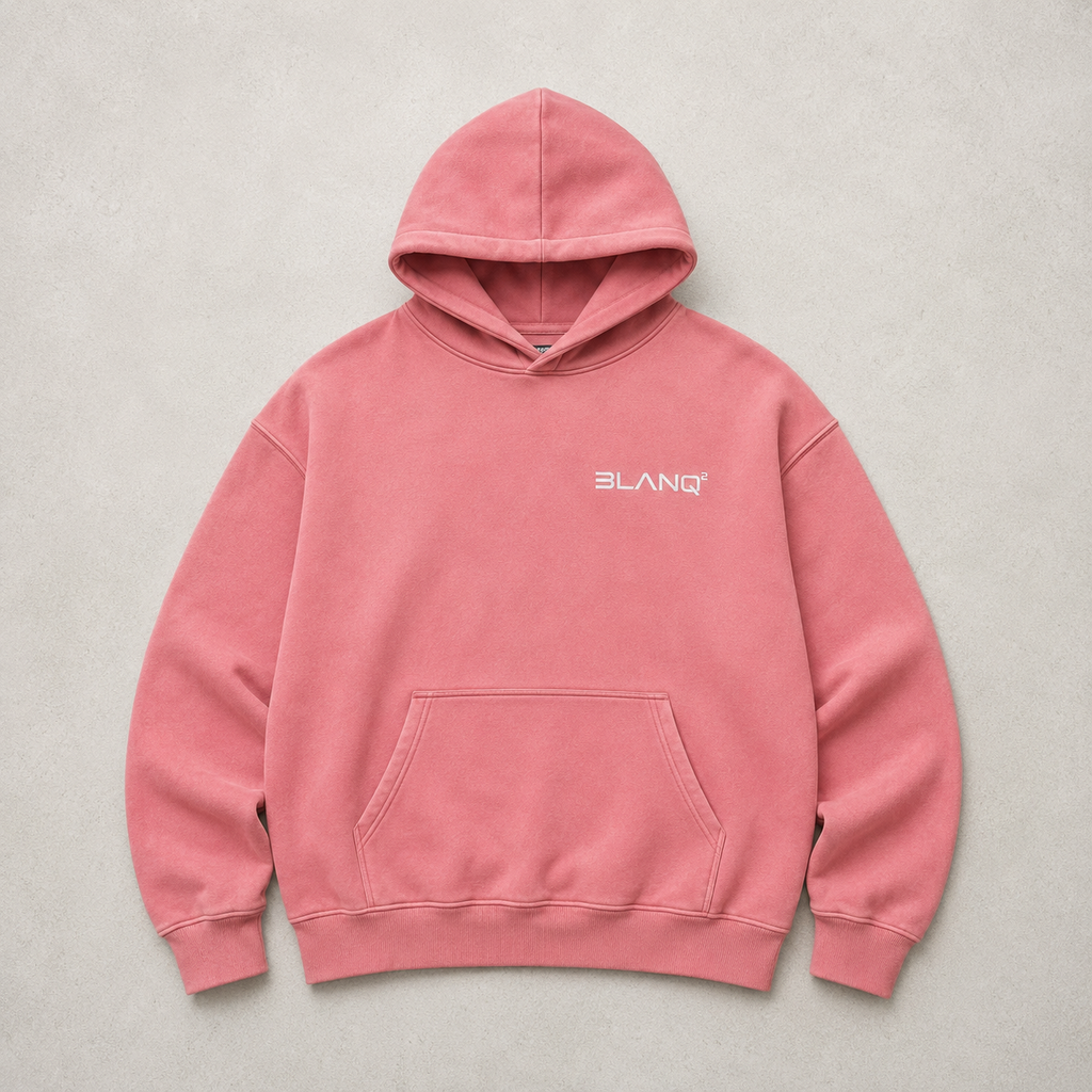 WASHED PINK BASICS OVERSIZED HEAVYWEIGHT HOODIE