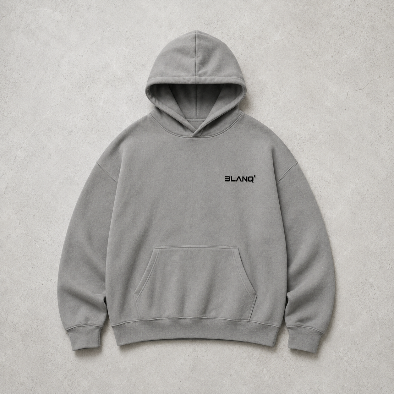GREY BASICS OVERSIZED HEAVYWEIGHT HOODIE