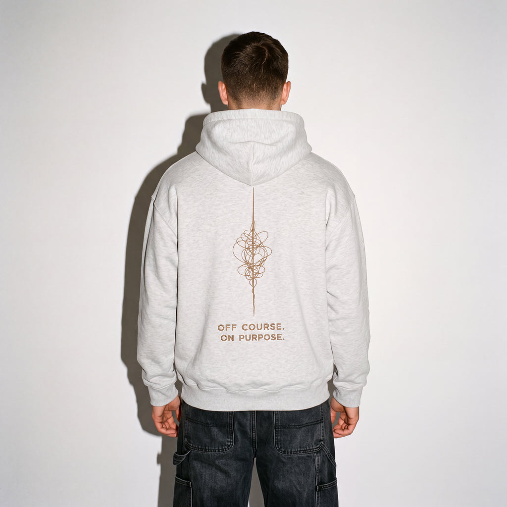 Off Course, On Purpose Oversized Fleeced Hoodie