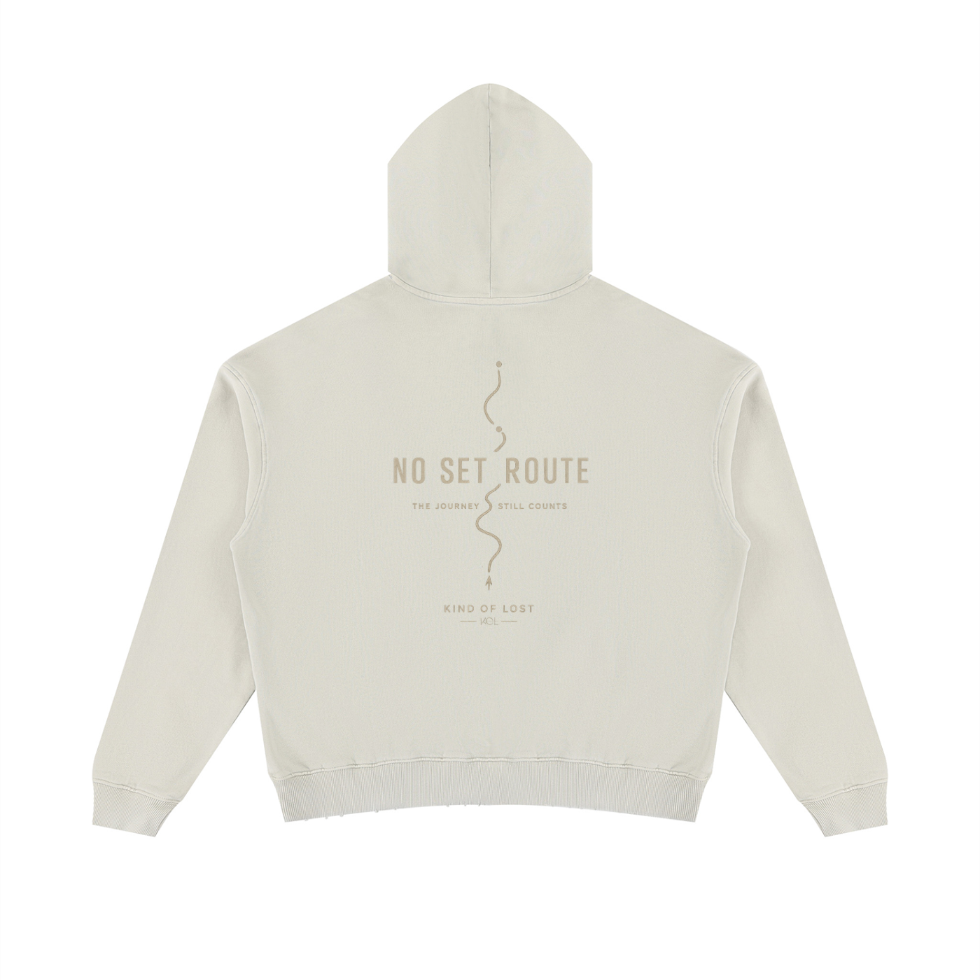 No Set Route Distressed Hoodie