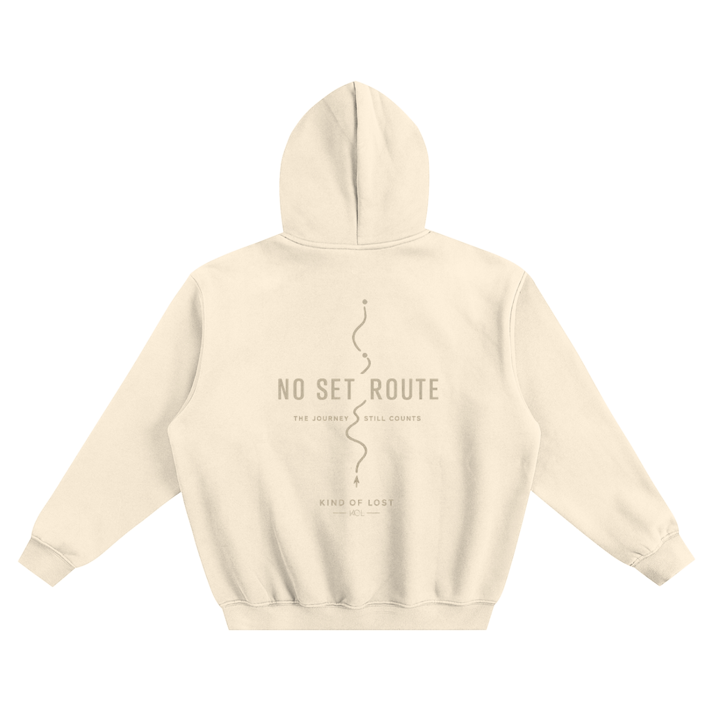 No Set Route Fleeced Boxy Hoodie