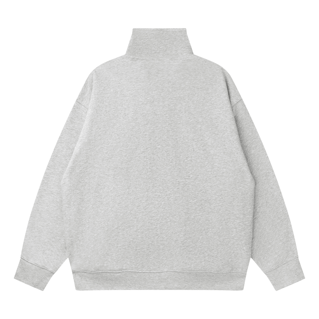 Essentials Quarter-Zip Drop Shoulder Sweatshirt