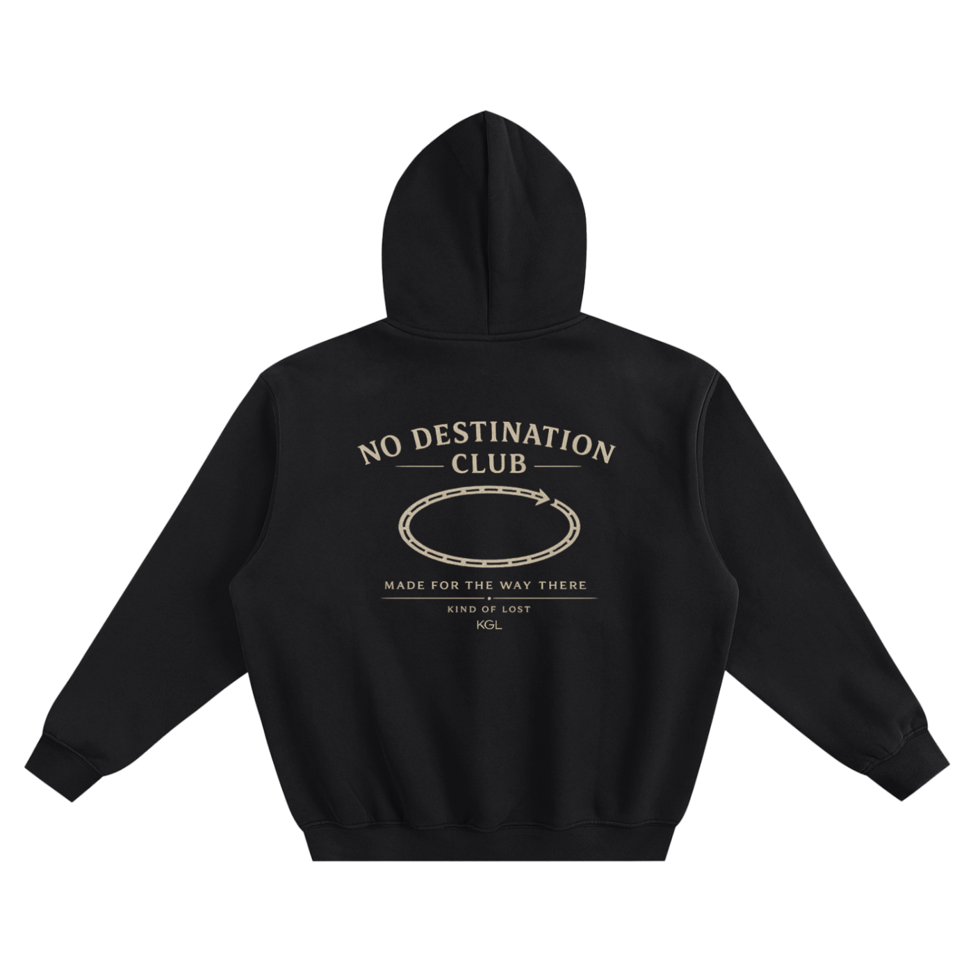 No Destination Club Fleeced Boxy Hoodie