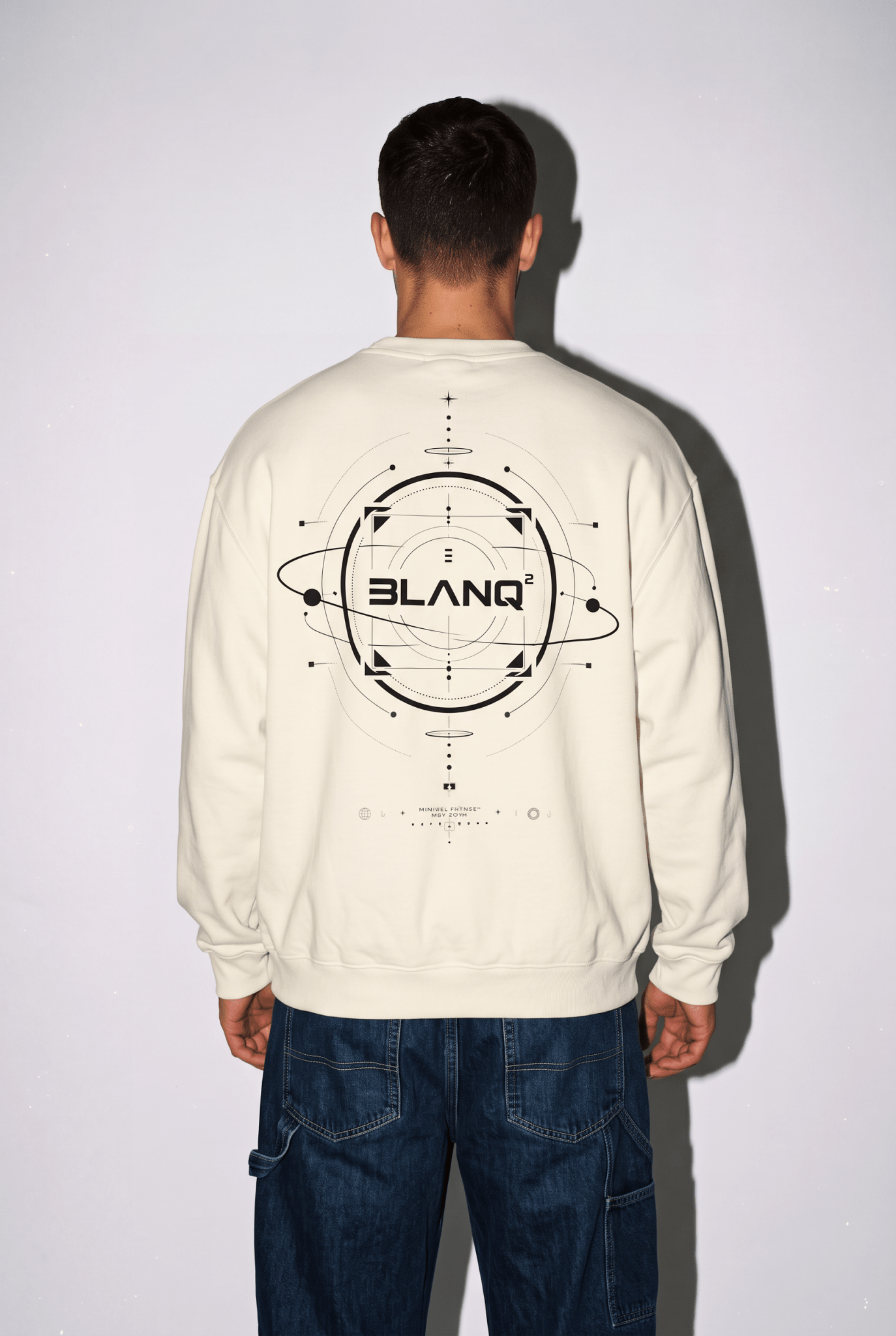 ATOM HEAVYWEIGHT CREWNECK SWEATSHIRT - BLANQ²