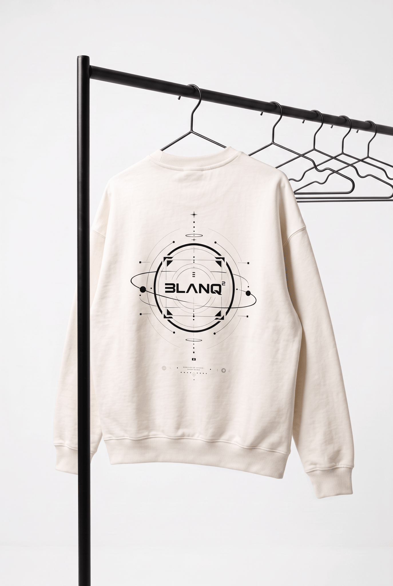ATOM HEAVYWEIGHT CREWNECK SWEATSHIRT - BLANQ²