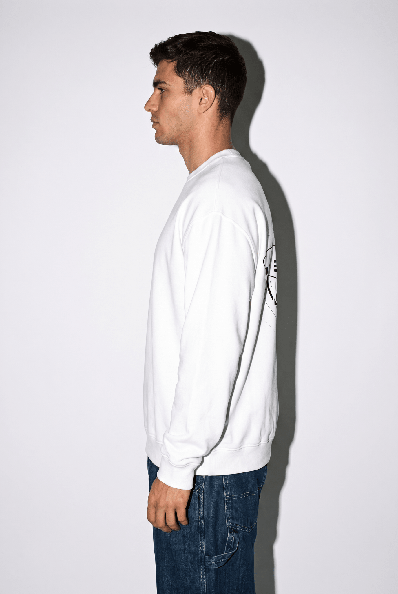 ATOM HEAVYWEIGHT CREWNECK SWEATSHIRT - BLANQ²