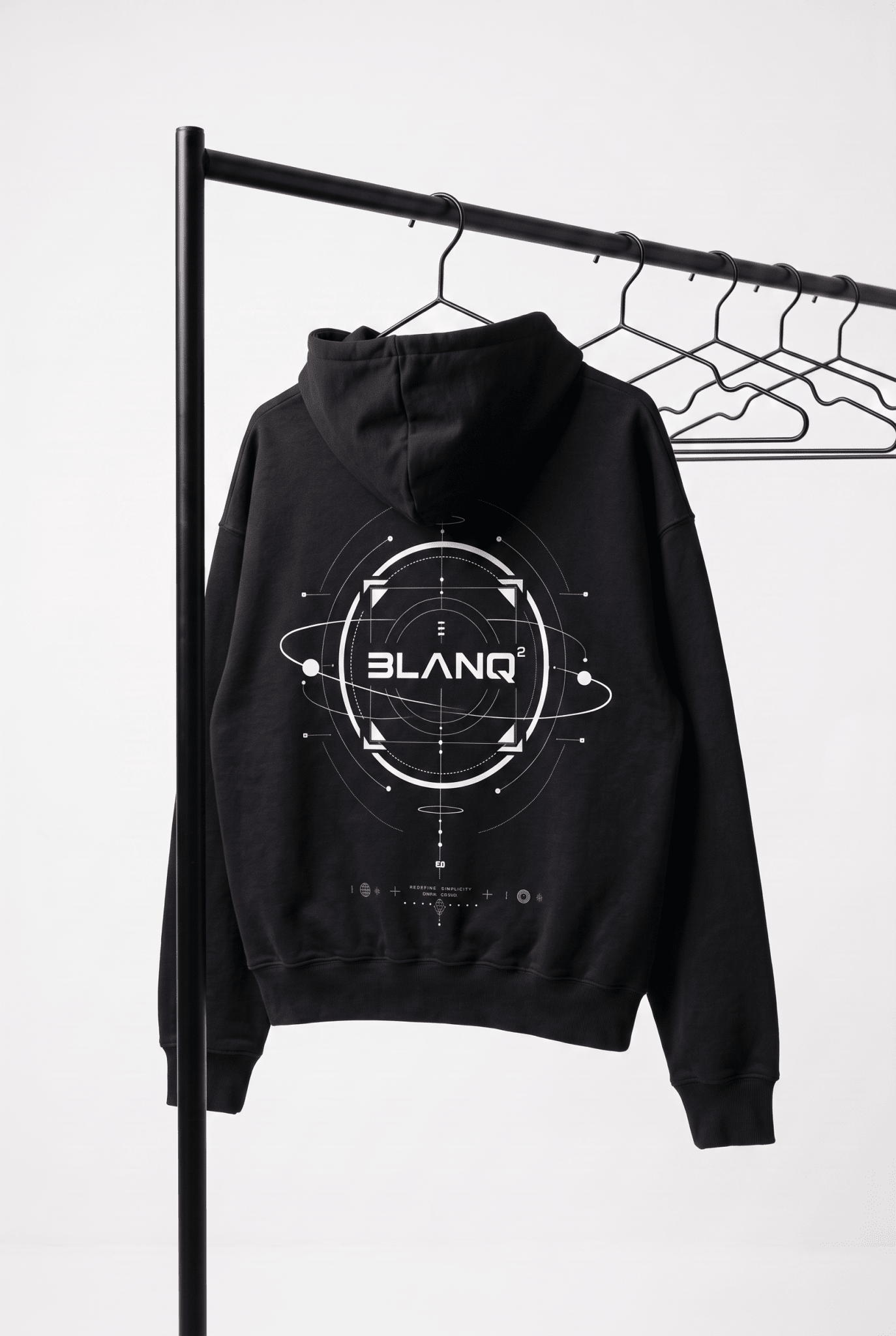 ATOM OVERSIZED HEAVYWEIGHT HOODIE - BLANQ²